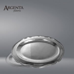 Bandeja Bisel Inglés 26x18 Plata Argenta